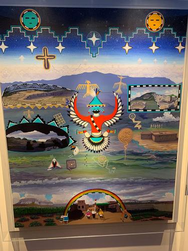 Taos Pueblo cosmology weaving