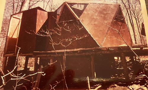 Esmont unfinished Dome from ground level 1975